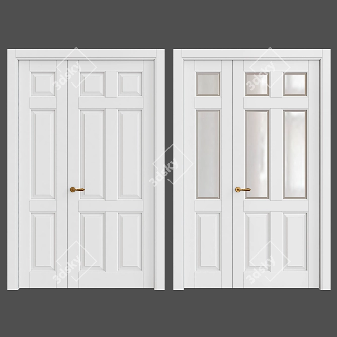 Timeless Elegance: Classic Interior Doors 3D model image 1