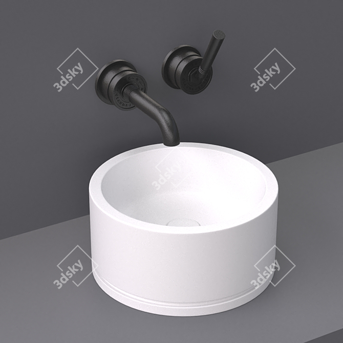 Soho Low - DADOquartz Freestanding Basin 3D model image 1