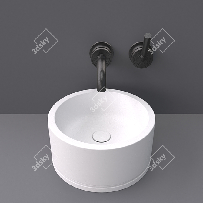 Soho Low - DADOquartz Freestanding Basin 3D model image 2