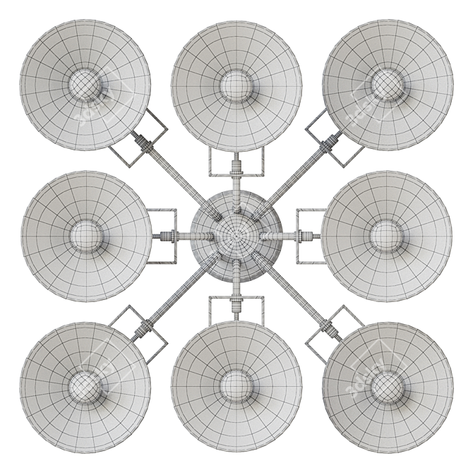 Modern Chandelier MW-Light Downtown 3D model image 3