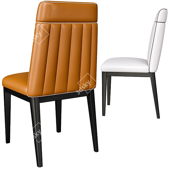 Luxury Leather Chair with Tonino Lamborghini Casa's Signature Design 3D model image 2