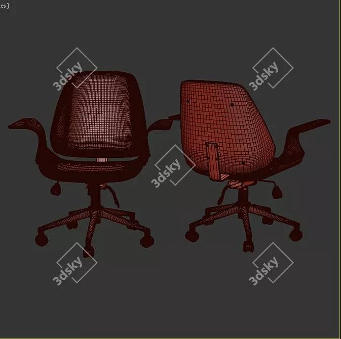 ErgoFlex Office Chair 3D model image 3