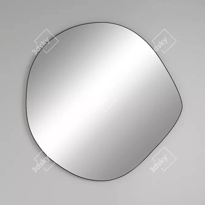 Asymmetric Shape Mirror | Zarahome 3D model image 1