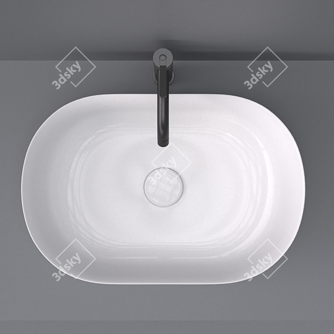 Agape Immersion Wash Basin - Elegant and Compact 3D model image 3