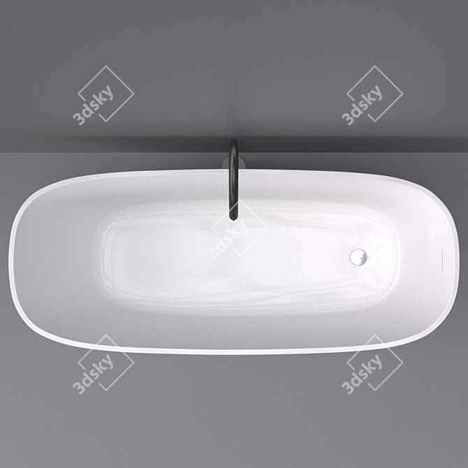 Luxurious Agape Neb Bathtub 3D model image 3