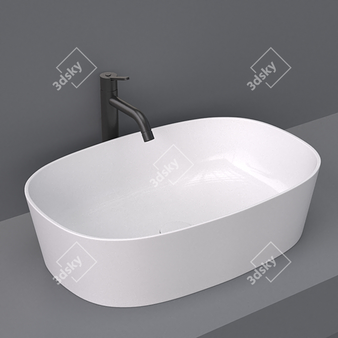 Modern Agape Neb Washbasin 3D model image 1