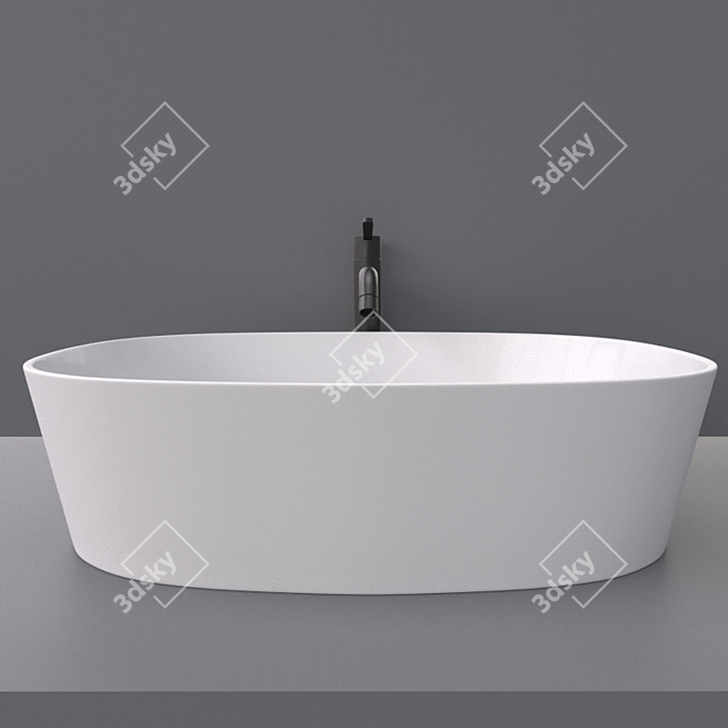 Modern Agape Neb Washbasin 3D model image 2