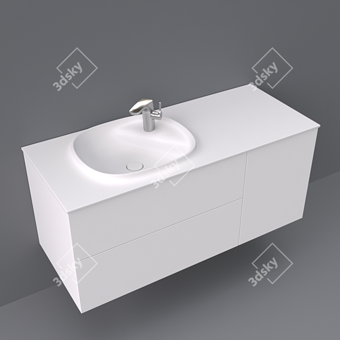 SURFEX® Basin 1200x505x525: Quality and Versatility! 3D model image 1