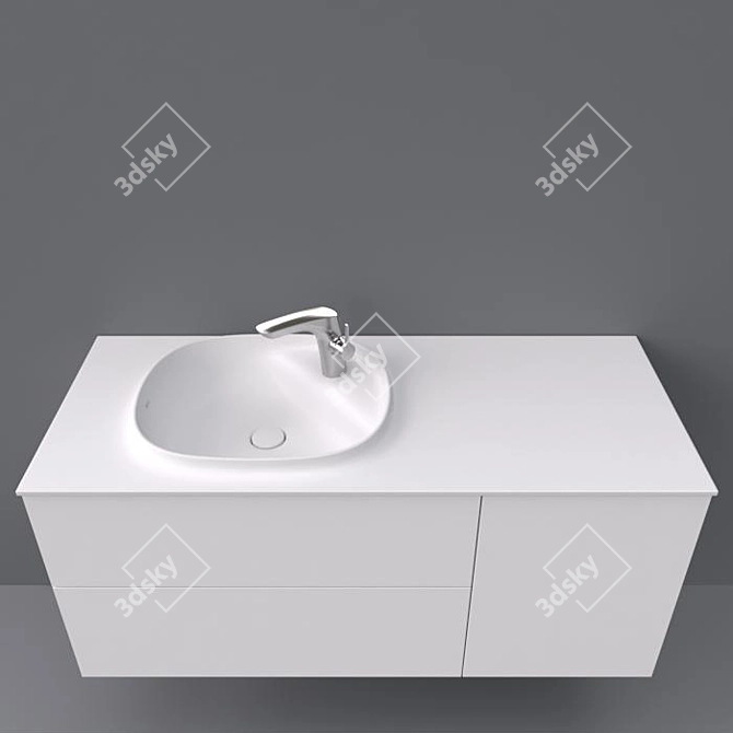 SURFEX® Basin 1200x505x525: Quality and Versatility! 3D model image 2