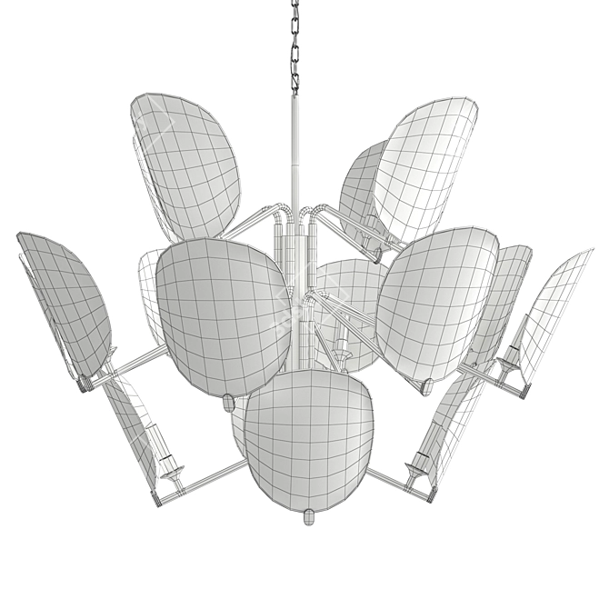 Sophisticated Elegance: Akira Chandelier 3D model image 2