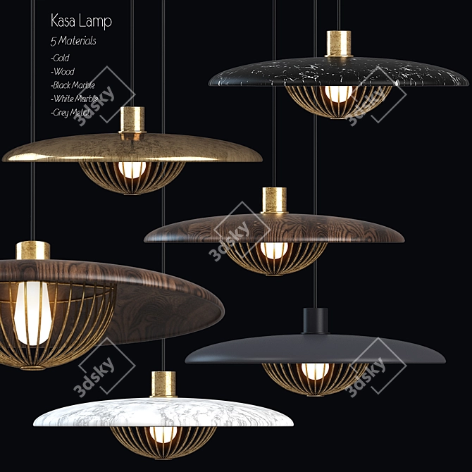 Sleek Kasa Lamp: Modern Design 3D model image 1