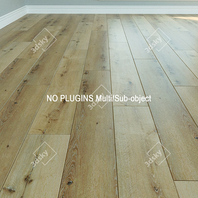 Natural Wood Parquet Laminate 95 3D model image 1