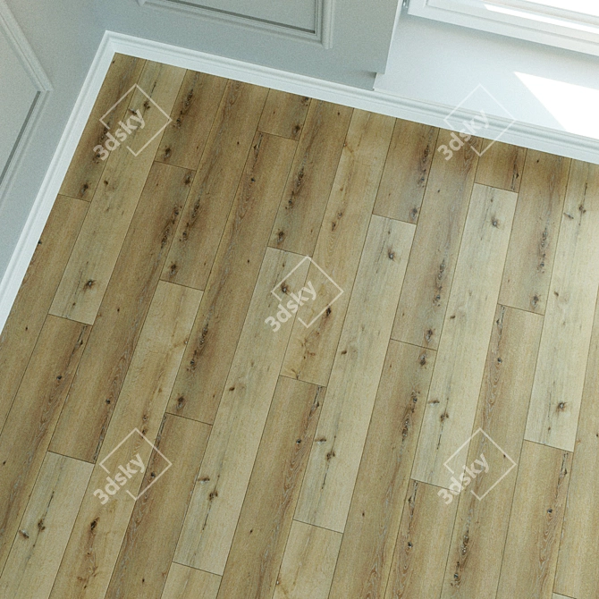 Natural Wood Parquet Laminate 95 3D model image 3