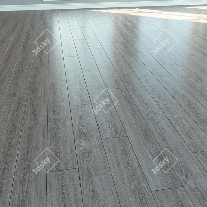 Natural Wood Laminate Flooring 3D model image 2