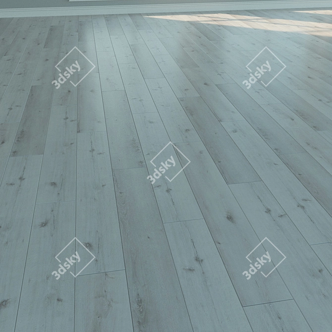 Title: Natural Wood Laminate Parquet 3D model image 2