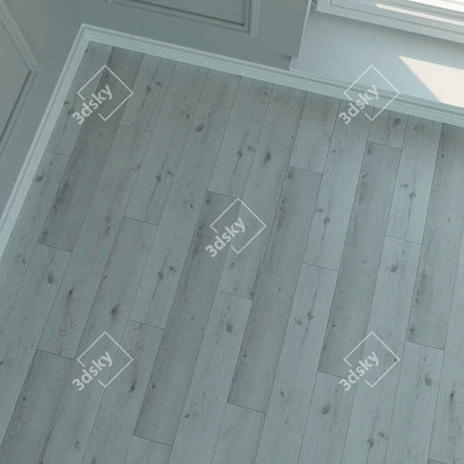 Title: Natural Wood Laminate Parquet 3D model image 3