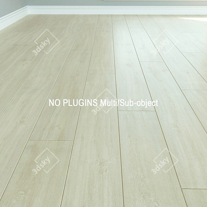 Natural Wood Laminate: Parquet Flooring 103 3D model image 1