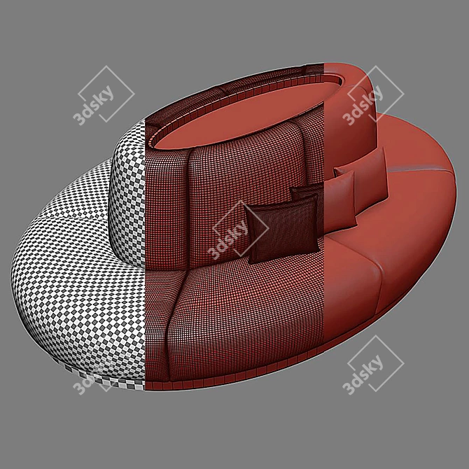 Elegant Banquet Seating for Stylish Venues 3D model image 3