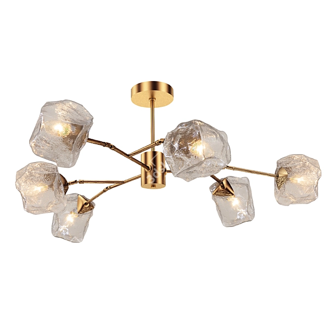 Stellare C 2479 Chandeliers - Elegant Brass Lighting 3D model image 3