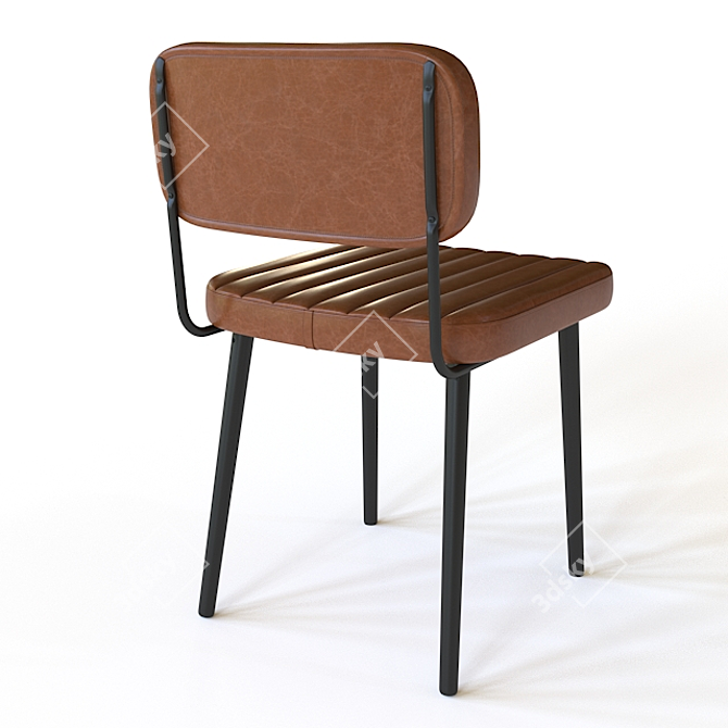 Vintage-inspired Jake Chair by Dutchbone 3D model image 3