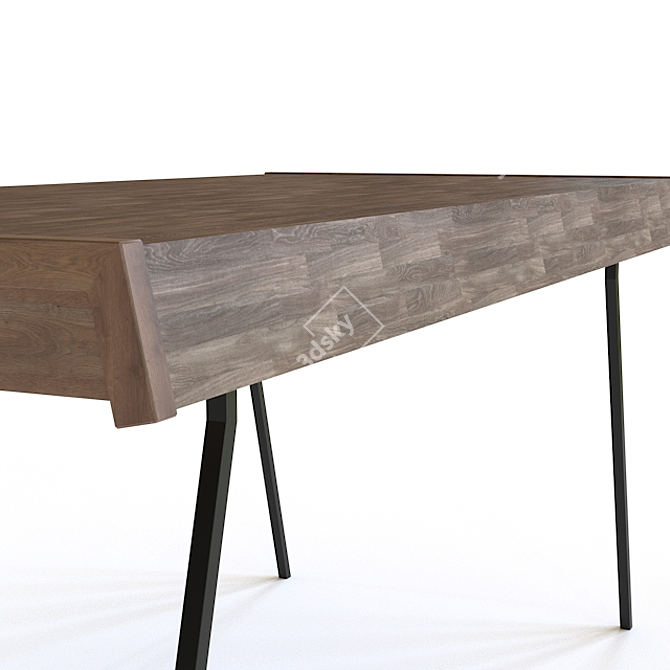 Dutchbone Suri: Stylish Wooden Table 3D model image 3