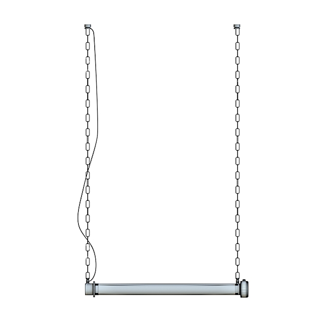 Industrial Prime Pendant Lamp: Minimalist Elegance 3D model image 3