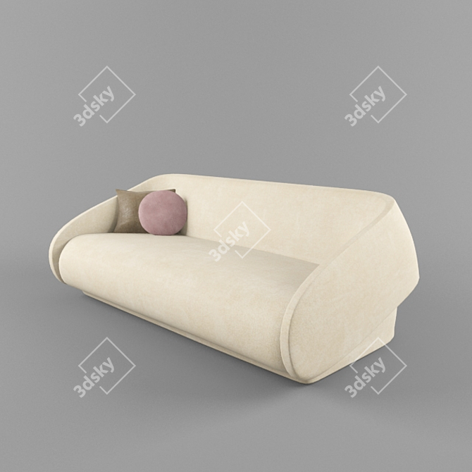 Prostoria Up Lift Sofa Bed: Modern & Stylish 3D model image 2