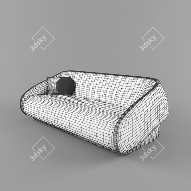 Prostoria Up Lift Sofa Bed: Modern & Stylish 3D model image 3