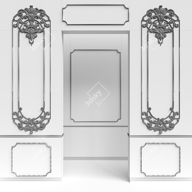 Charming Wall Embellishment 3D model image 3