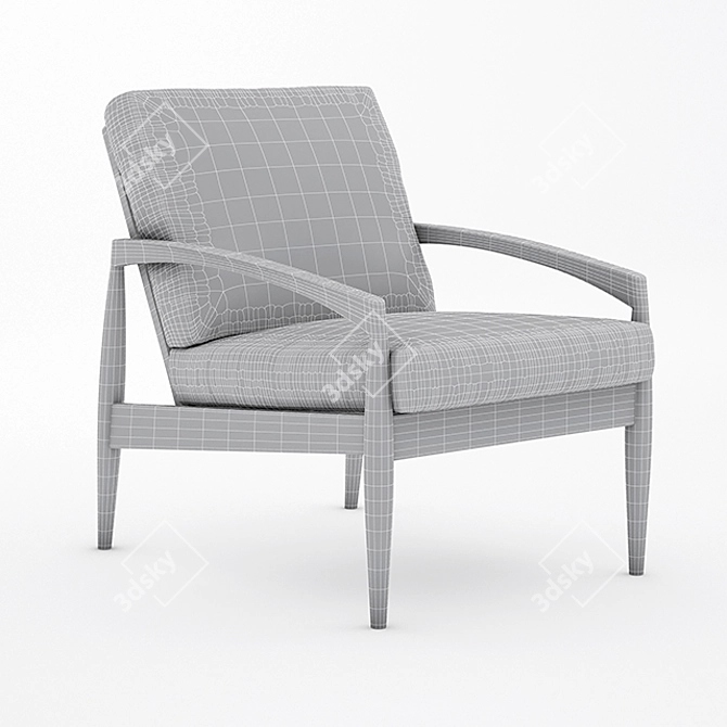 Modern Paper Blade Chair 3D model image 3