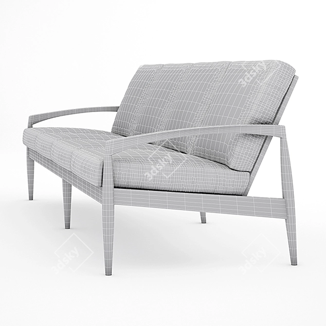 Contemporary Paper Knife Sofa 3D model image 3