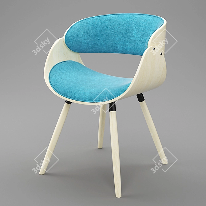 Mid-century Modern Living Room Chair 3D model image 1