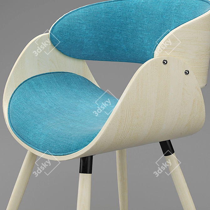 Mid-century Modern Living Room Chair 3D model image 2