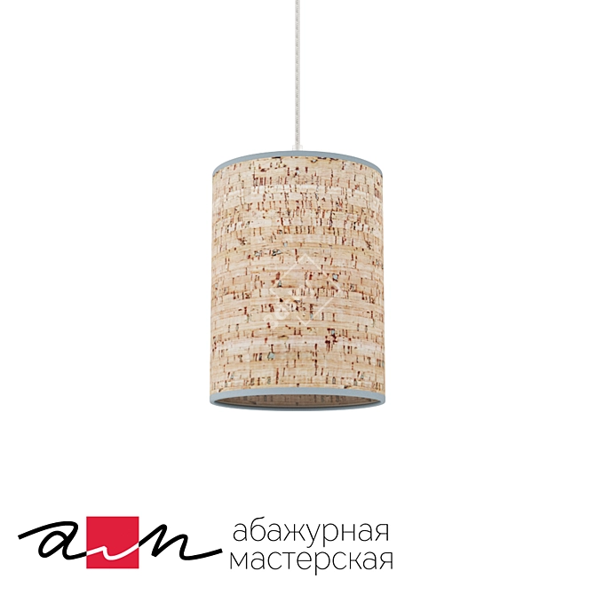 Barrel Pendant Light 3D model image 1