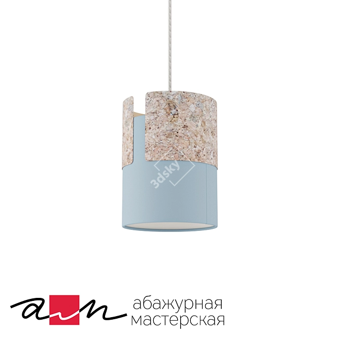 Sleek "Porto" Pendant Light 3D model image 1