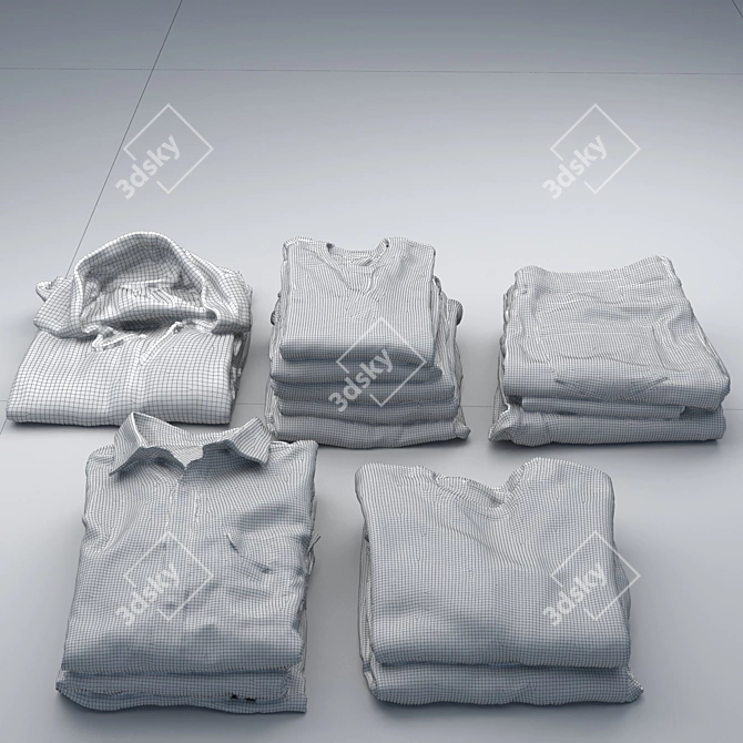 Virtual Fashion: High-quality VR Clothing 3D model image 2