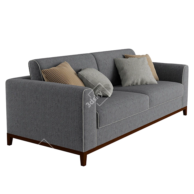 Elegant Milano Sofa: Stylish & Versatile 3D model image 2