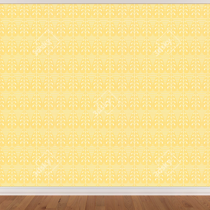 Seamless Wallpaper Set - 3 Colors 3D model image 2