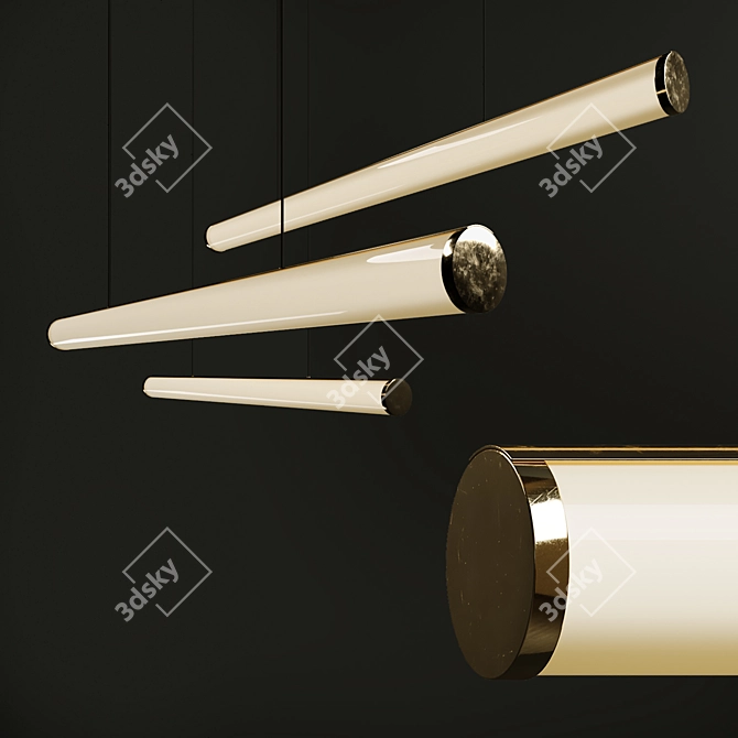 Sleek Romatti Gaster Pendant Light 3D model image 1