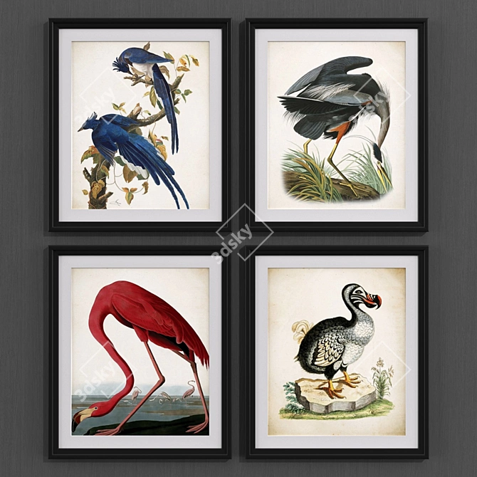 Modern Bird Collection - Set of 3 3D model image 2