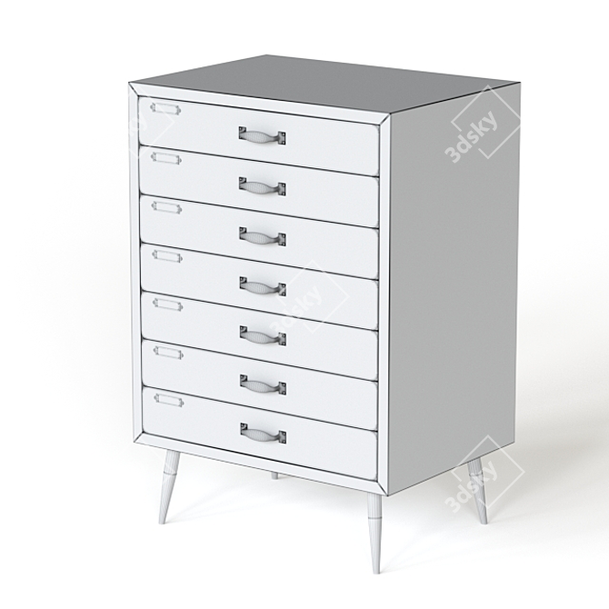 SOL Cabinet: Rustic Charm and Functionality 3D model image 2