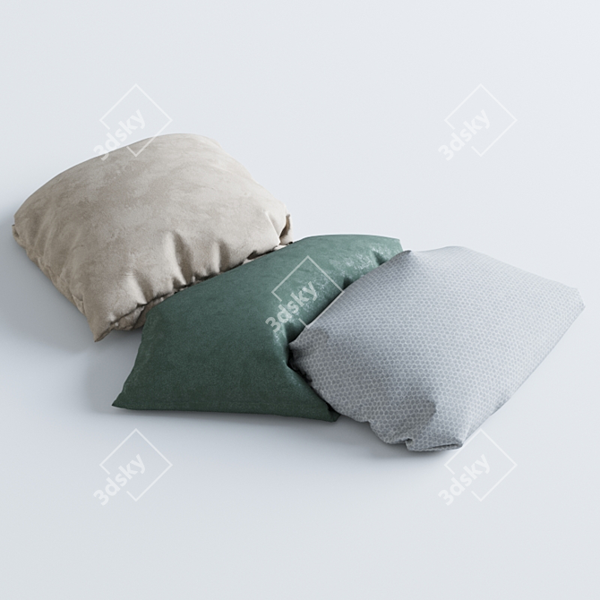 Cozy Dreams Pillow Set 3D model image 2