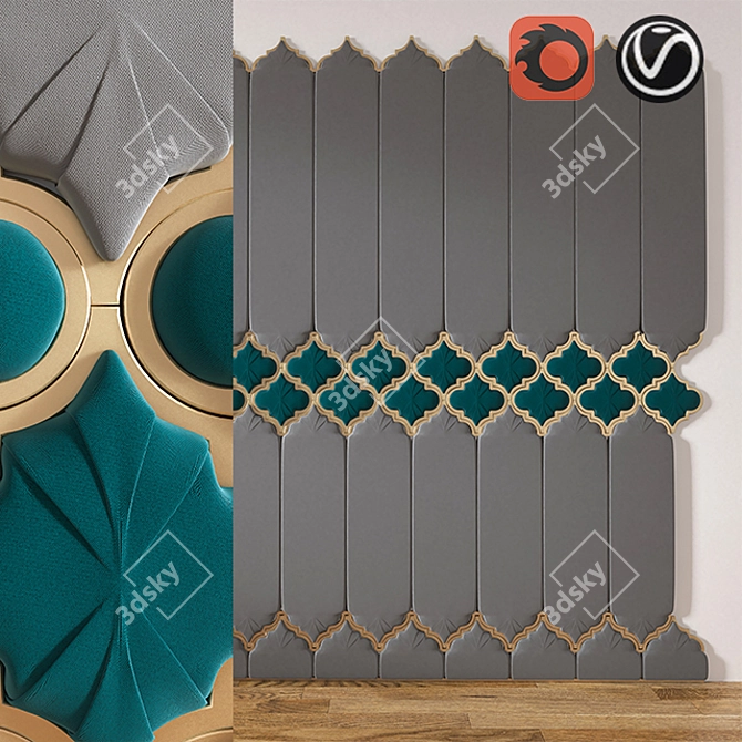 3D Wall Panel: Join the Art 3D model image 1