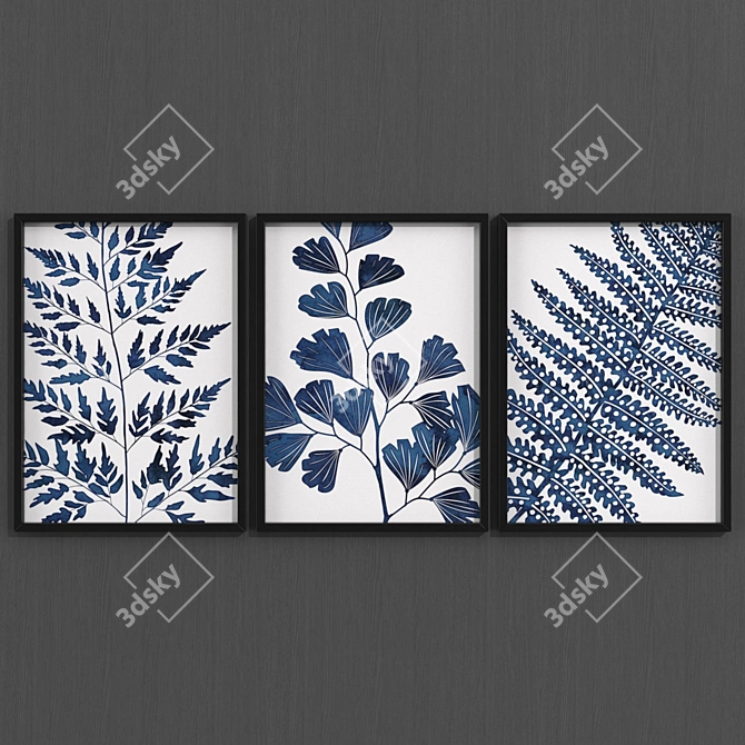 Contemporary Style Leaf Collection #105 3D model image 1