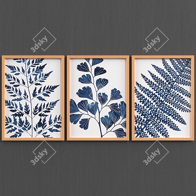 Contemporary Style Leaf Collection #105 3D model image 2