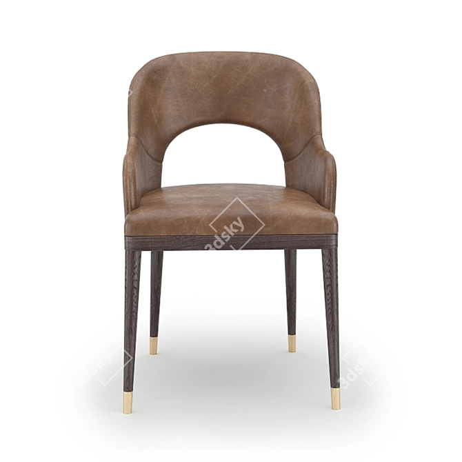 Sleek Dante Chair by Stella Mobiliya 3D model image 2
