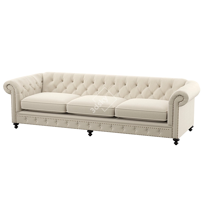 Cozy Comfort Sofa 3D model image 1