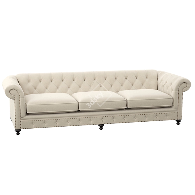 Cozy Comfort Sofa 3D model image 2