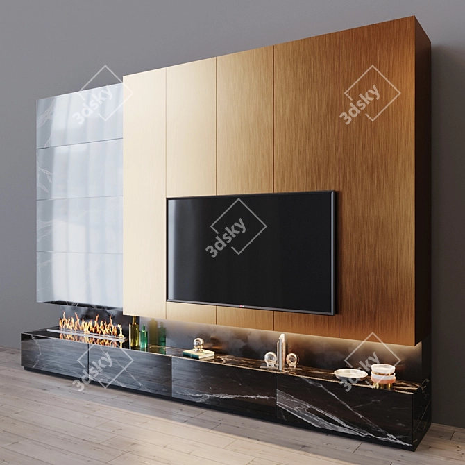 47" TV: Ultra-Slim, Crystal Clear Display 3D model image 2