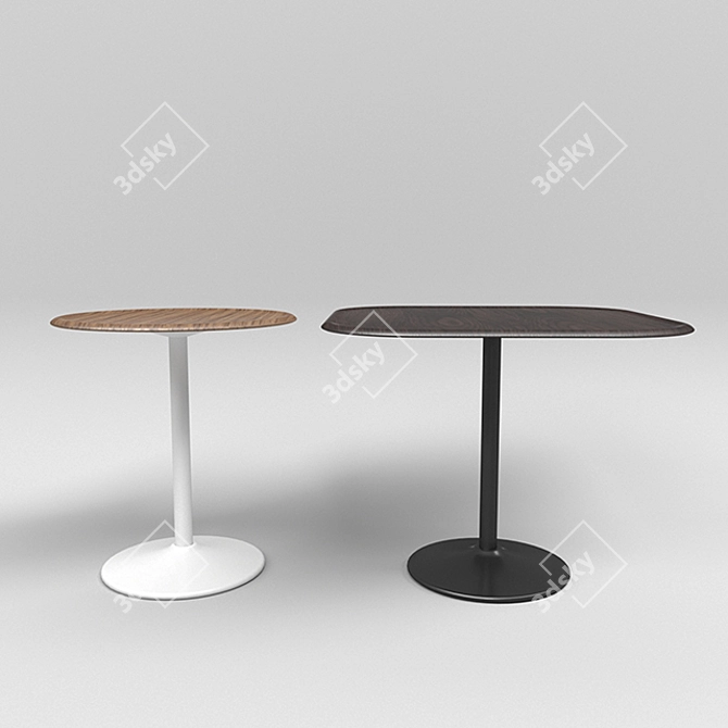 Industrial Pipe Set Tables by Magis 3D model image 2